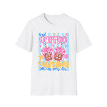 Load image into Gallery viewer, Iced coffee and sunshine graphic tee