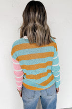 Load image into Gallery viewer, Color Block Striped Pullover Sweater