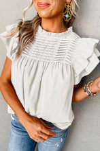 Load image into Gallery viewer, Smocked Ruffle Sleeve Blouse
