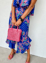 Load image into Gallery viewer, Mix Tropical Print Strapless Ruffled Jumpsuit