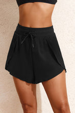 Load image into Gallery viewer, High Waisted Drawstring 2-in-1 Side Pocket Shorts