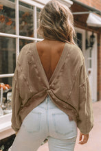 Load image into Gallery viewer, Twist Open Back Oversized Sweatshirt