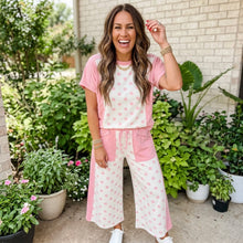 Load image into Gallery viewer, Polka Dot Wide Leg Pant Set