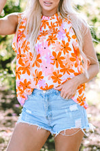 Load image into Gallery viewer, Ruffled Sleeve Smocked Floral Top
