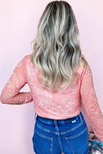 Load image into Gallery viewer, Blossom Floral Lace Sheer Long Sleeve Top