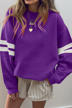 Load image into Gallery viewer, Varsity Contrast Banded Sleeve Sweatshirt