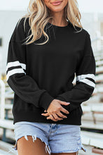 Load image into Gallery viewer, Varsity Contrast Banded Sleeve Sweatshirt