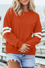 Load image into Gallery viewer, Varsity Contrast Banded Sleeve Sweatshirt