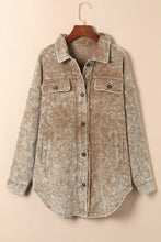 Load image into Gallery viewer, Vintage Distressed Mineral Wash Oversized Shacket