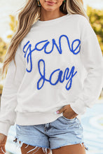 Load image into Gallery viewer, Tinsel Game Day Drop Shoulder Graphic Sweatshirt