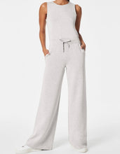 Load image into Gallery viewer, Crew Neck Drawstring High Waist Sleeveless Jumpsuit