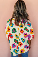 Load image into Gallery viewer, Leopard Drop Shoulder Oversize Tee