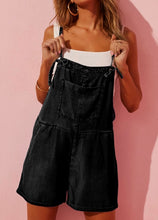 Load image into Gallery viewer, Tie Strap Casual Denim Romper