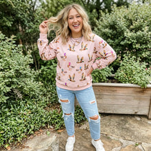Load image into Gallery viewer, Duck Print Drop Shoulder Long Sleeve Sweatshirt