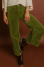 Load image into Gallery viewer, Corduroy Solid Color High Waist Wide Leg Pants