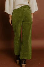 Load image into Gallery viewer, Corduroy Solid Color High Waist Wide Leg Pants