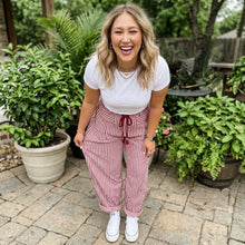 Load image into Gallery viewer, Stripe Drawstring Casual Loose Pants