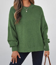 Load image into Gallery viewer, Mixed Textured Knitted Crew Neck Sweater