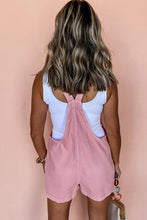 Load image into Gallery viewer, Knot Straps Denim Romper with Pockets
