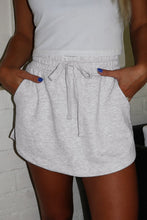 Load image into Gallery viewer, French Terry Drawstring Mini Skort with Pockets