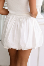 Load image into Gallery viewer, White Bubble Mini Skirt with Pockets