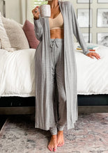 Load image into Gallery viewer, Split Long Cardigan and Skinny Pants Lounge Set