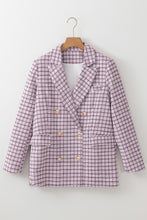 Load image into Gallery viewer, Tweed Plaid Blazer