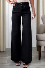 Load image into Gallery viewer, Button High Waist Flared Bottom Jeans