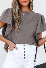 Load image into Gallery viewer, Textured Flutter Sleeve Top
