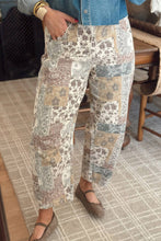 Load image into Gallery viewer, Boho Floral Patchwork Print Ankle-Length Jeans