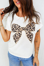 Load image into Gallery viewer, Leopard Bow T-Shirt