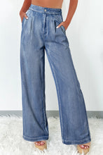 Load image into Gallery viewer, Acid Wash Wide Leg High Waist Jeans
