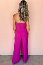 Load image into Gallery viewer, Bowknot Strapless Wide Leg Jumpsuit