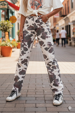 Load image into Gallery viewer, Cow Print Multi Pocketed Jeans