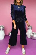 Load image into Gallery viewer, Velvet Ruffled Two Piece Pants Set