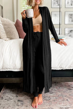 Load image into Gallery viewer, Split Long Cardigan and Skinny Pants Lounge Set