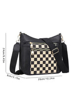 Load image into Gallery viewer, Checkered Patchwork Single Shoulder Bag