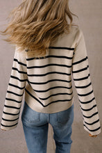 Load image into Gallery viewer, Striped Button up Cardigan