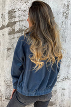 Load image into Gallery viewer, Corduroy Drawstring Hooded Pocket Zip Up Jacket