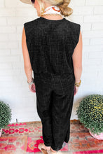 Load image into Gallery viewer, Textured Tank Top and Wide Leg Pants Set