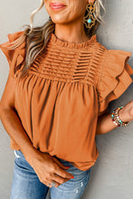 Load image into Gallery viewer, Smocked Ruffle Sleeve Blouse