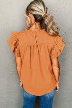 Load image into Gallery viewer, Smocked Ruffle Sleeve Blouse