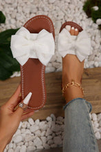 Load image into Gallery viewer, White Bow sandals