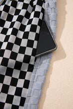 Load image into Gallery viewer, Checkerboard Drawstring Waist Casual Pants