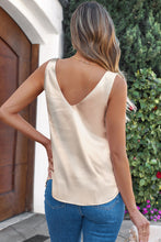Load image into Gallery viewer, Metallic Deep V Neck Loose Tank Top