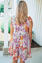 Load image into Gallery viewer, Ruffled Tank Floral Dress