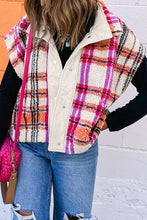 Load image into Gallery viewer, Sherpa Plaid Vest