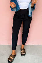 Load image into Gallery viewer, Elastic High Waist Pocketed Cargo Jogger Pants