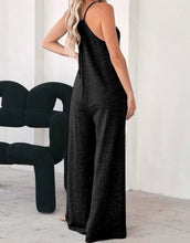 Load image into Gallery viewer, Loose Fit Side Pockets Spaghetti Strap Wide Leg Jumpsuit