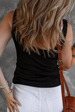 Load image into Gallery viewer, V Neck Ribbed Knit Sleeveless Top